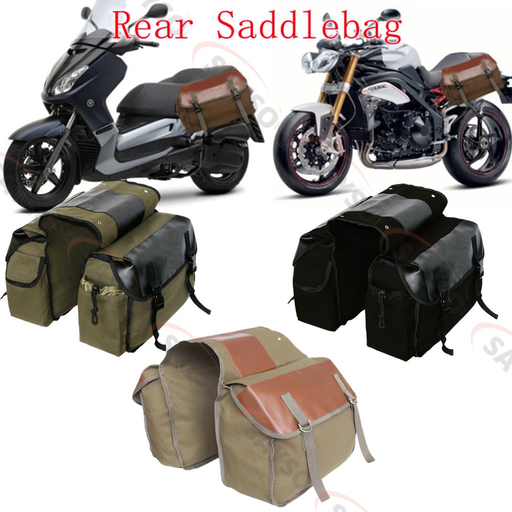 Холщовая кожаная задняя седель – обзор и цена Motorcycle Gear Backpack